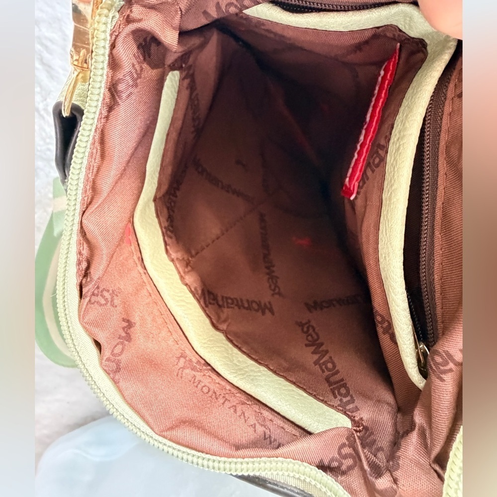 Montana West Select Mint Green Vegan Leather Crossbody Bag - Picture 8 of 10